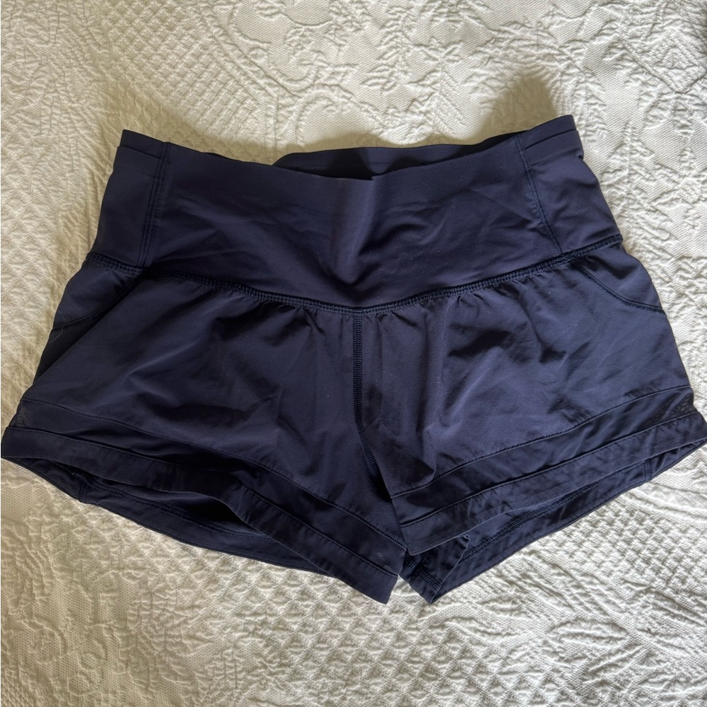 Lululemon Athletica Dark Blue Athletic Shorts